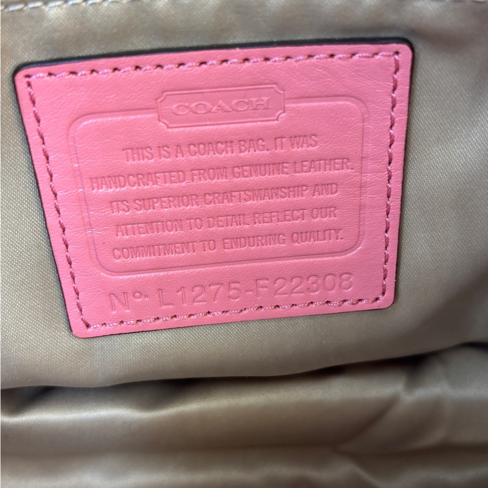 Vintage Coach Kristin Pink Leather‎ Hobo Bag - Picture 9 of 16